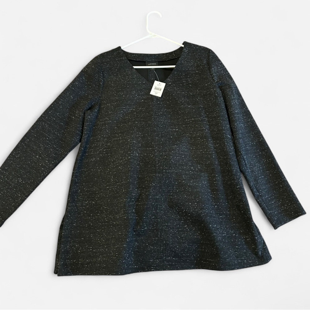NWT J.Jill Black Long Sleeve Tunic